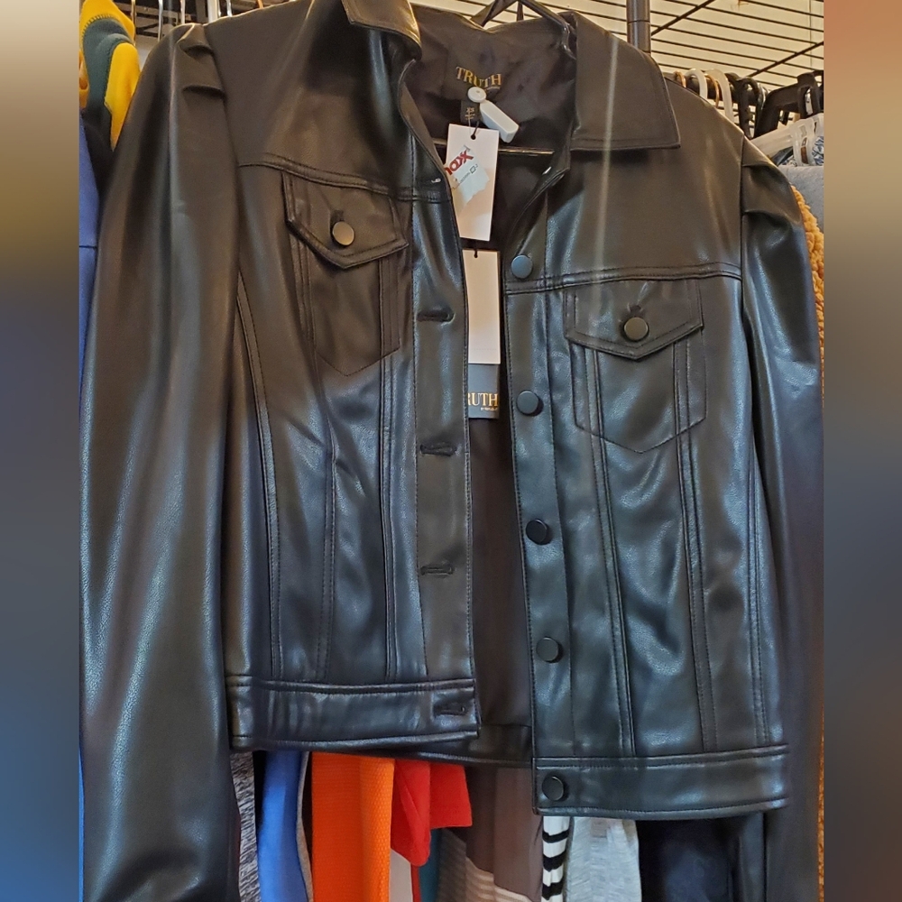 Truth Black Leather Jacket